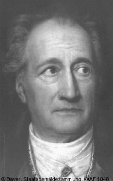 Goethe 1828,  Copyright: Bayer. Staatsgemäldesammlungen, WAF 1048