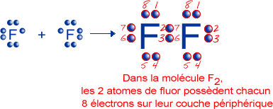 Régle de l'octet sur la molécule F2