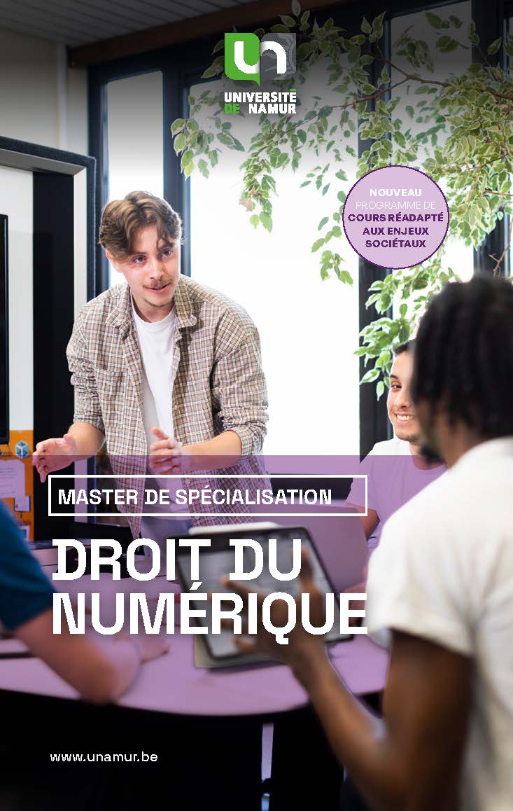 Brochure master de spécialisation en droit du numérique