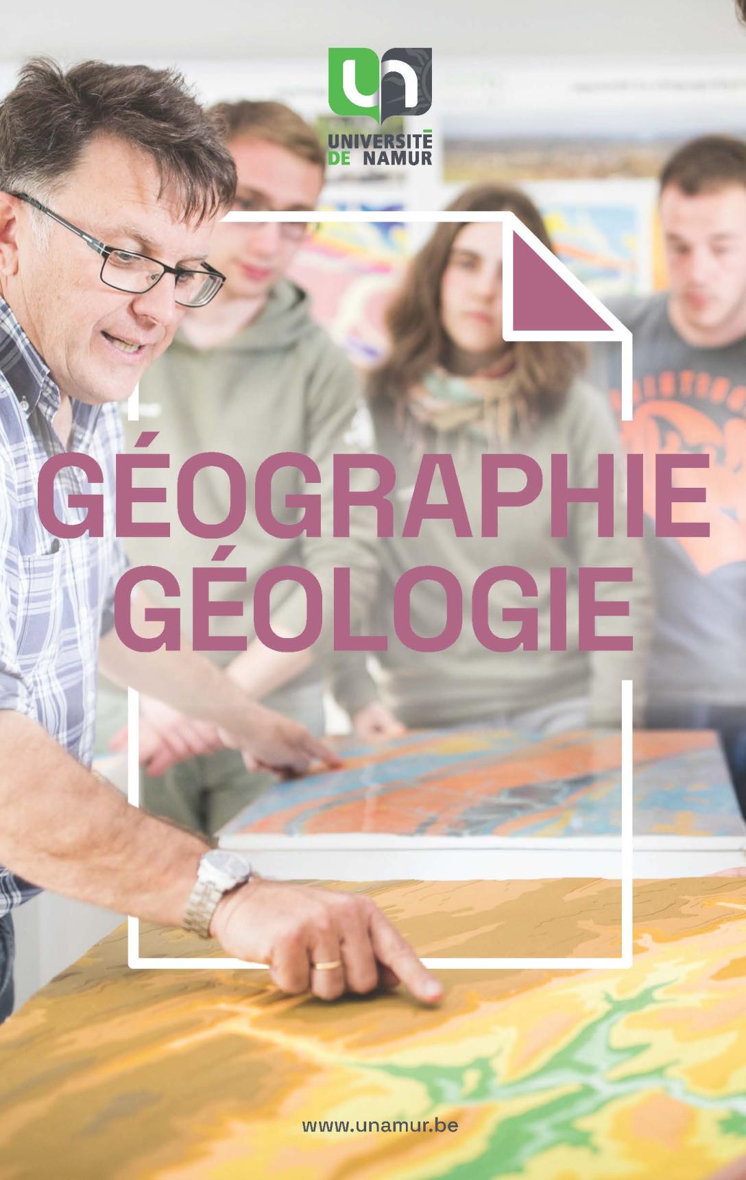 Brochure bachelier en géographie et géologie