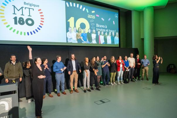Remise des prix lors des 10 ans de MT180