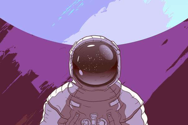Banner Space Week Astronaure