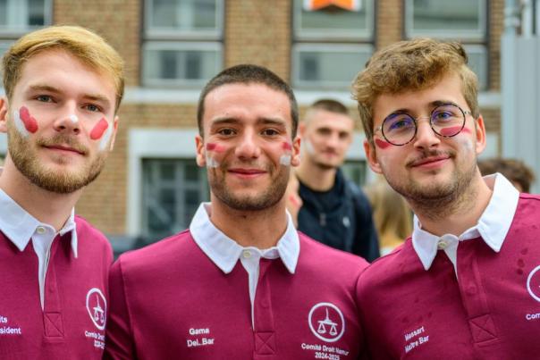 Vie estudiantine en Faculté de droit - Etudiants du Cercle de la Faculté de droit de l'UNamur