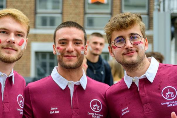 Vie estudiantine en Faculté de droit - Etudiants du Cercle de la Faculté de droit de l'UNamur