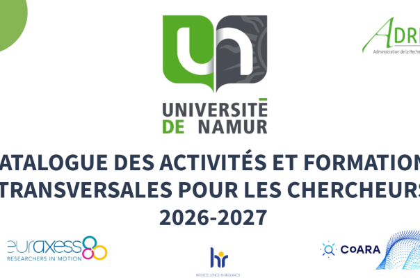 Visuel de la page d'accueil du catalogue des formations transversales de l'ADRE sur Genially