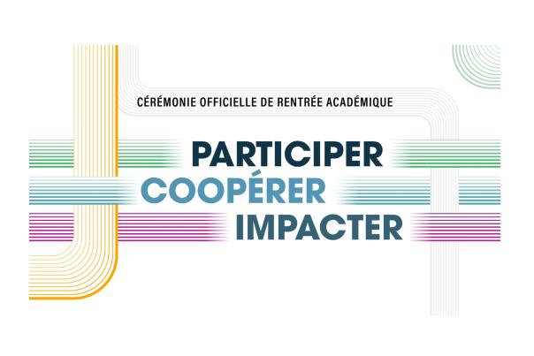 Visuel de la céémonique officielle de la rentrée académique 2026-2027 de l'UNamur