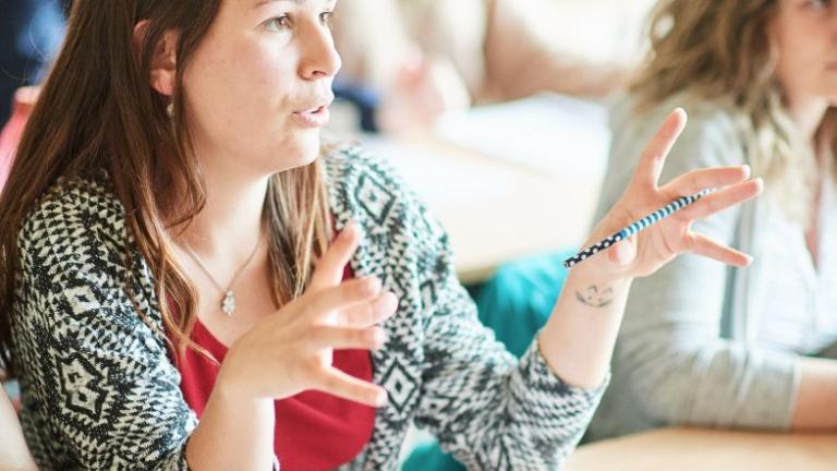 Etudiants suivant les cours du bachelier en droit avec passerelle en économie à l'UNamur