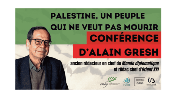 Visuel de la conférence d'Alain Gresh