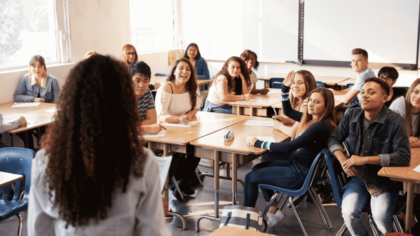 Classe d'étudiants du secondaire