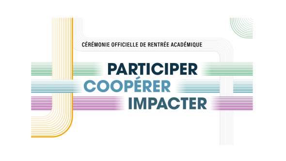 Visuel de la céémonique officielle de la rentrée académique 2026-2027 de l'UNamur