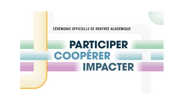 Visuel de la céémonique officielle de la rentrée académique 2026-2027 de l'UNamur