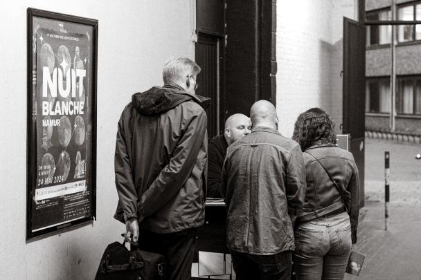 Visiteurs lors de la Nuit Blanche 2024
