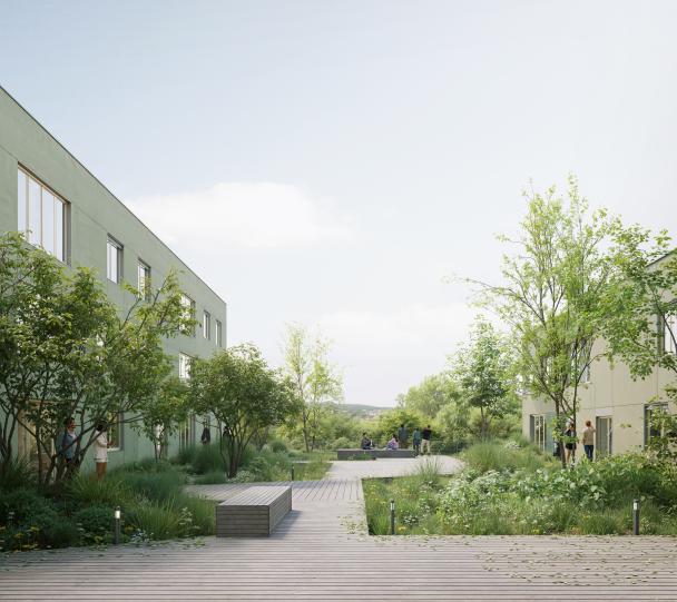 Plans 3D des futurs jardins suspendus partagés