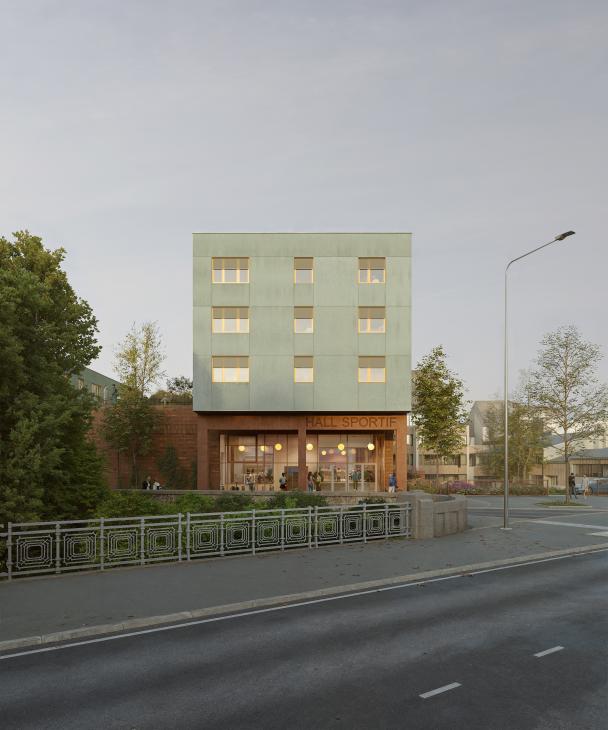 Projet hall sportif et logements étudiants