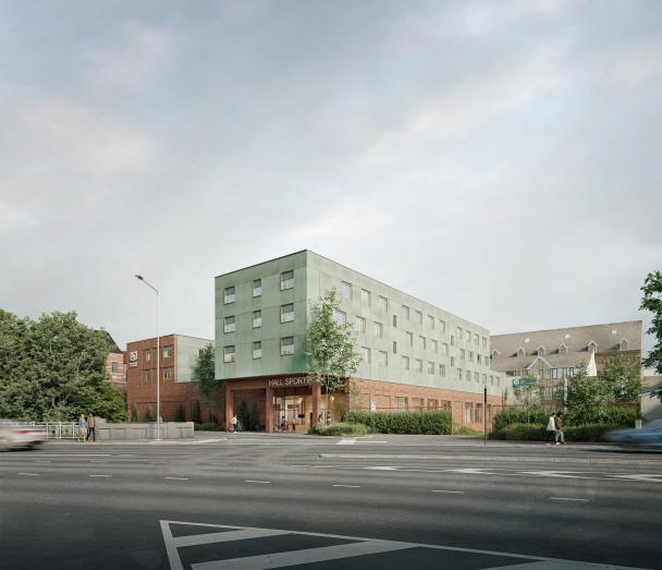 Projet hall sportif et logements étudiants