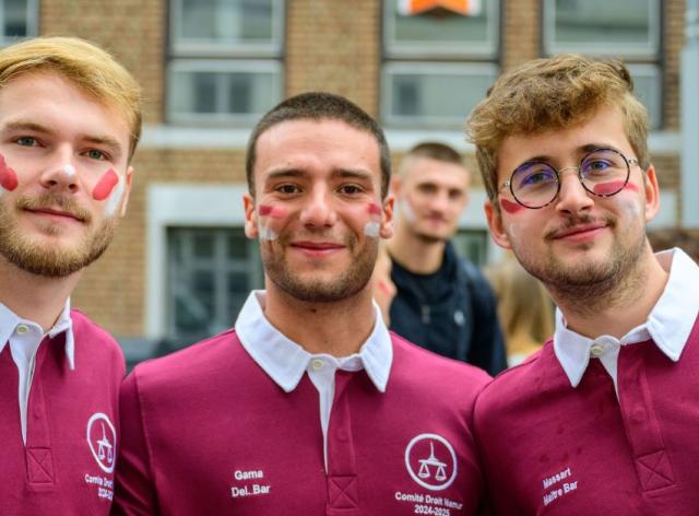 Vie estudiantine en Faculté de droit - Etudiants du Cercle de la Faculté de droit de l'UNamur