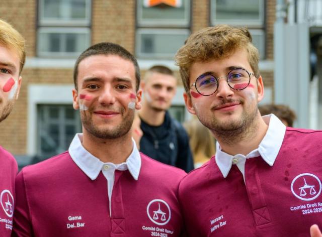 Vie estudiantine en Faculté de droit - Etudiants du Cercle de la Faculté de droit de l'UNamur