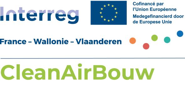 Logo du projet CleanAirBouw - Interreg France-Wallonie-Vlaanderen