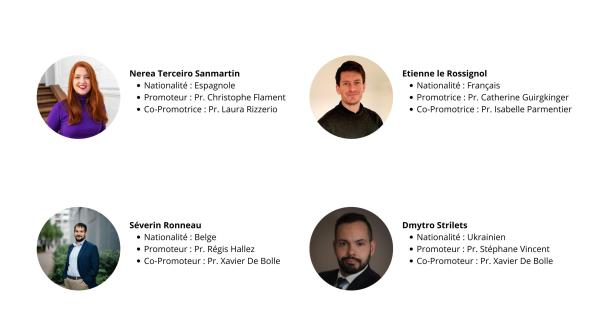 Portrait de 4 chercheurs du projet Comme to Wallonia - Connect to Wallonia