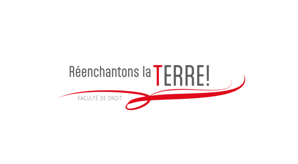 Logo du fil rouge de la Faculté de droit : Réanchantons la Terre (2025-2026)