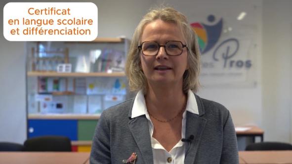 Certificat en langue scolaire et différenciation