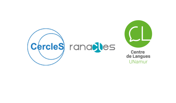 Logo des partenaires de la formation CercleS 2026 : CercleS - Centre de Langues de l'UNamur - Ranacles