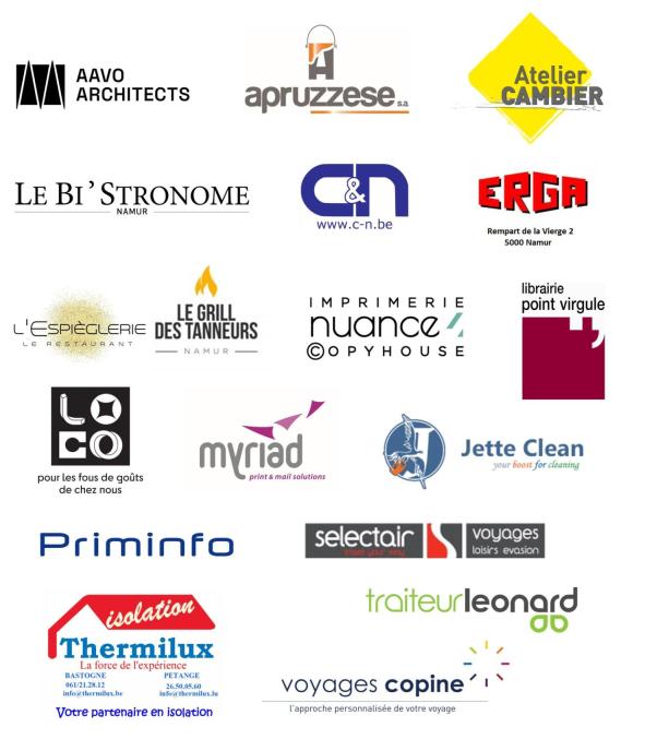 Sponsors Télévie UNamur 2026