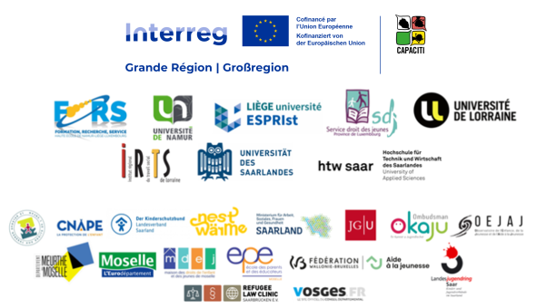 Les logos des partenaires du projet Interreg Grande Région CAPACITI