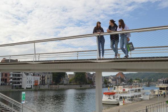 Vue de Namur - Accueil des étudiants étrangers en Faculté de philosophie et lettres de l'UNamur