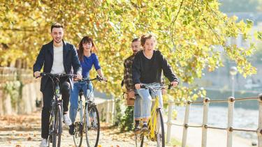 Etudiants en vélo