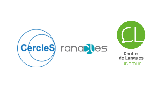 Logo des partenaires de la formation CercleS 2026 : CercleS - Centre de Langues de l'UNamur - Ranacles