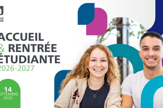 Visuel de la rentrée étudiante 2026-2027 à l'UNamur