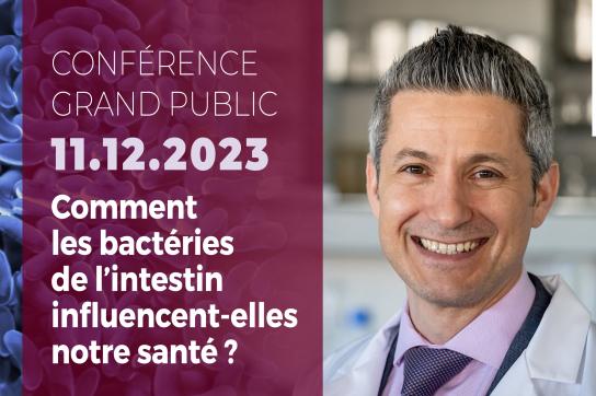 Bandeau web de la conférence grand public de Patrice Cani invité par l'Unamur dans le cadre des 35 ans du Fonds Adrien Bauchau