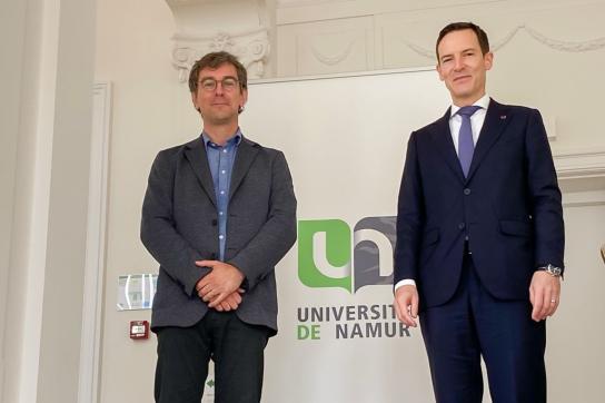 Ambassadeur du Luxembourg et Jeroen Darquennes