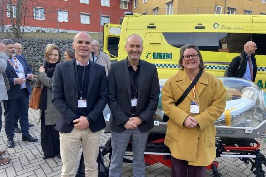 Sur la photo, de gauche à droite : Benoit Muylkens, Jean-Michel Dogné et Annick Castiaux