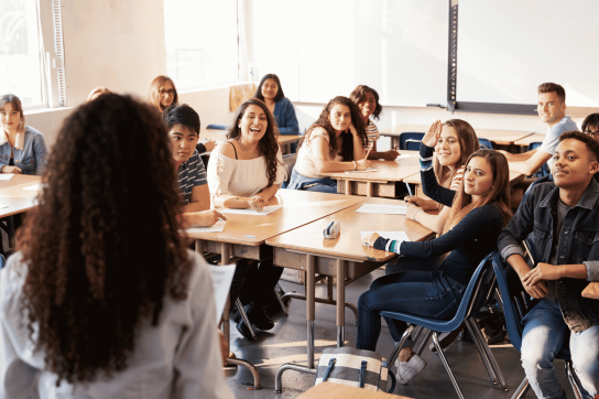 Classe d'étudiants du secondaire