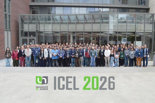 Photo de groupe des participants à l'ICEL2026 - UNamur, Belgique