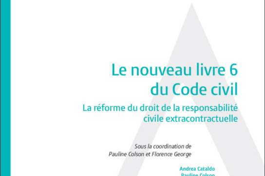 Couverture de l'ouvrage "Le nouveau livre 6 du Code civil. La réforme du droit de la responsabilité civile extracontractuelle"